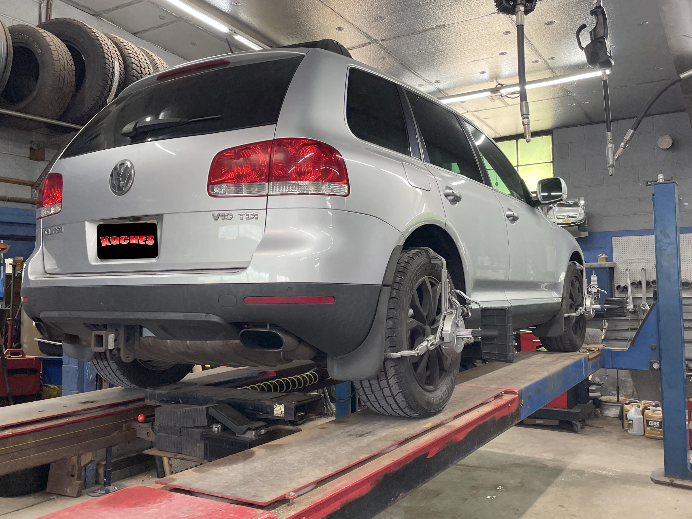 Volkswagen during alignment