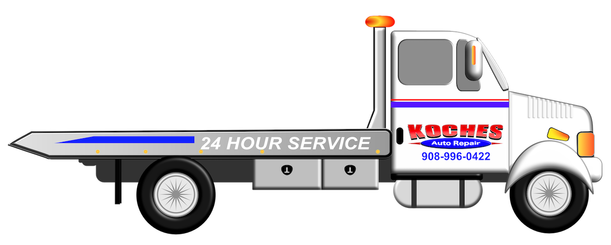 Graphic of Koches tow truck